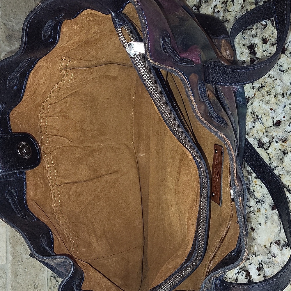 Patricia Nash Witney Shoulder Bag Tote Peruvian Painting - Picture 10 of 12
